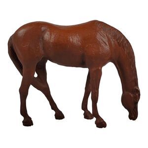 Vintage Red Mill Horse Sculpture Handcrafted Brown Standing Figurine Foal USA
